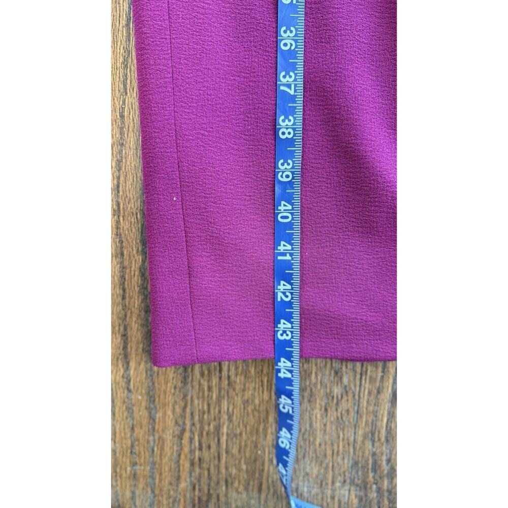 DRESS THE POPULATION Tiffany One-Shoulder Midi Dress In Dark Magenta Size Small - Picture 9 of 9